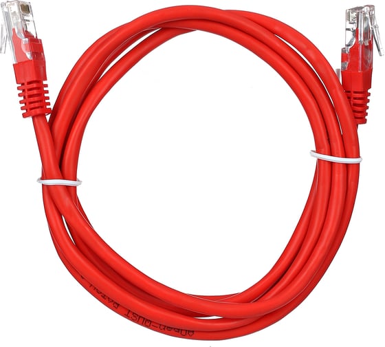 Патчкорд AOpen/Qust литой UTP кат.5е 1,5м красный ANP511-1.5M-R