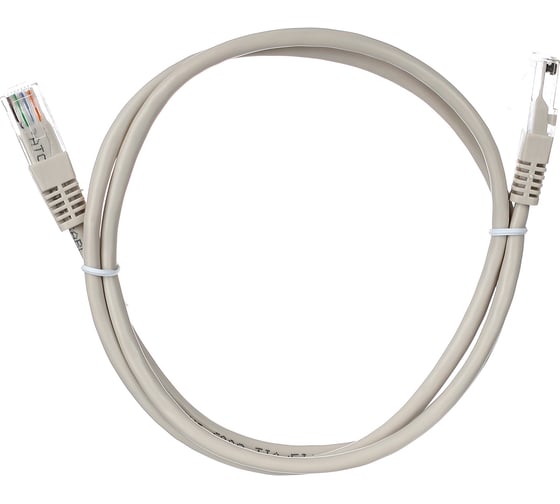 Патчкорд AOpen/Qust литой UTP кат.5е 1м серый ANP511-1M