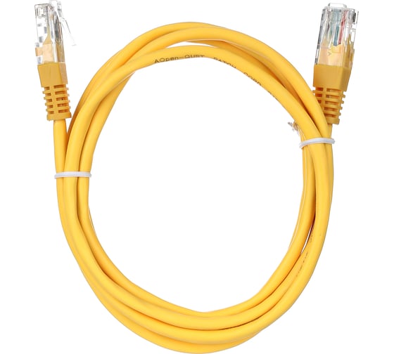 Патчкорд AOpen/Qust литой UTP кат.5е 1,5м желтый ANP511-1.5M-Y