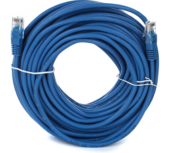 Патчкорд AOpen/Qust литой UTP кат.5е 20м синий ANP511-20M-B