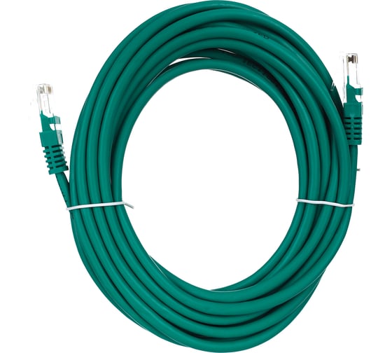 Патчкорд AOpen/Qust литой UTP кат.5е 5м зеленый ANP511-5M-G