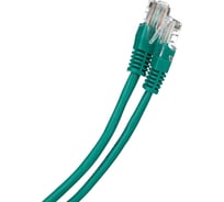 Патчкорд AOpen/Qust литой UTP кат.5е 0,5м зеленый ANP511-0.5M-G
