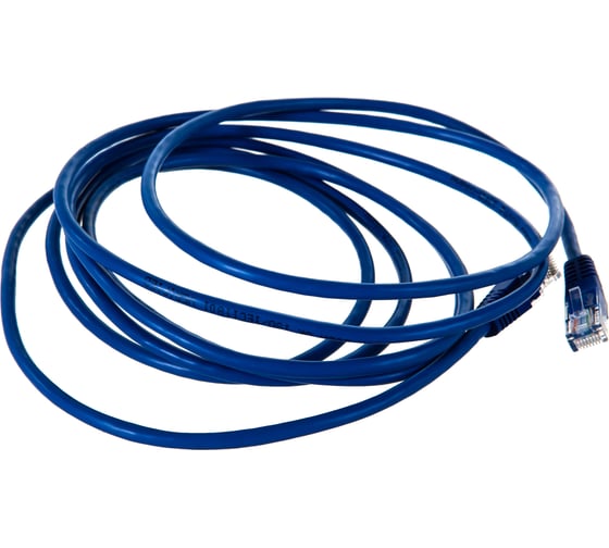 Патчкорд AOpen/Qust литой UTP кат.5е 3м синий ANP511-3M-B