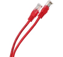 Патчкорд AOpen/Qust литой UTP кат.5е 0,5м красный ANP511-0.5M-R