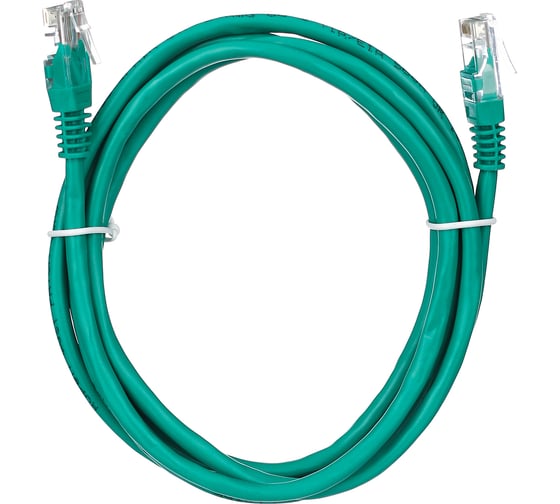 Патчкорд AOpen/Qust литой UTP кат.5е 2м зеленый ANP511-2M-G