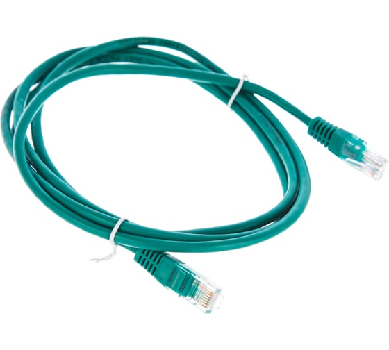 Патчкорд AOpen/Qust литой UTP кат.5е 2м зеленый ANP511-2M-G