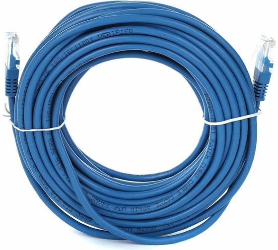 Патчкорд AOpen/Qust литой UTP кат.5е 15м синий ANP511-15M-B