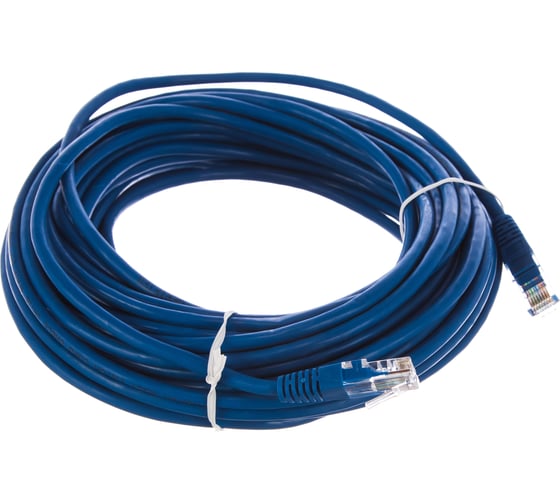 Патчкорд AOpen/Qust литой UTP кат.5е 15м синий ANP511-15M-B