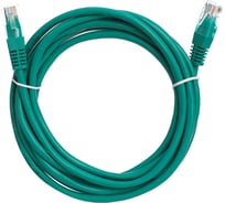 Патчкорд AOpen/Qust литой UTP кат.5е 3м зеленый ANP511-3M-G