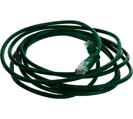 Патчкорд AOpen/Qust литой UTP кат.5е 3м зеленый ANP511-3M-G