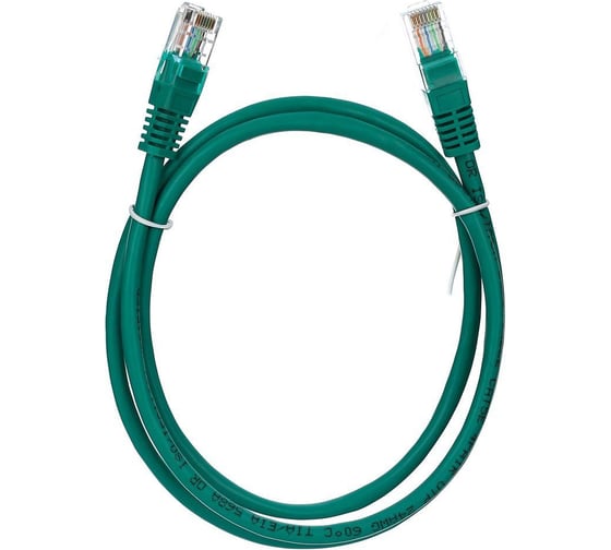 Патчкорд AOpen/Qust литой UTP кат.5е 1м зеленый ANP511-1M-G