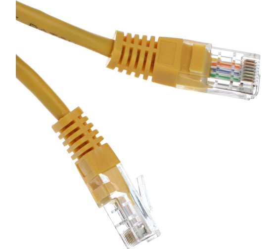 Патчкорд AOpen/Qust литой UTP кат.5е 20м желтый ANP511-20M-Y 1