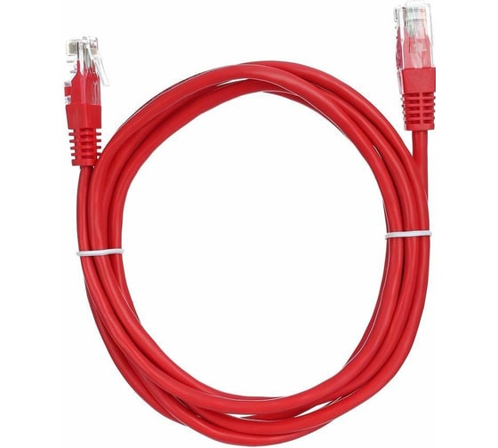 Патчкорд AOpen/Qust литой UTP кат.5е 2м красный ANP511-2M-R