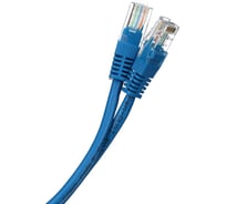 Патчкорд AOpen/Qust литой UTP кат.5е 1м синий ANP511-1M-B