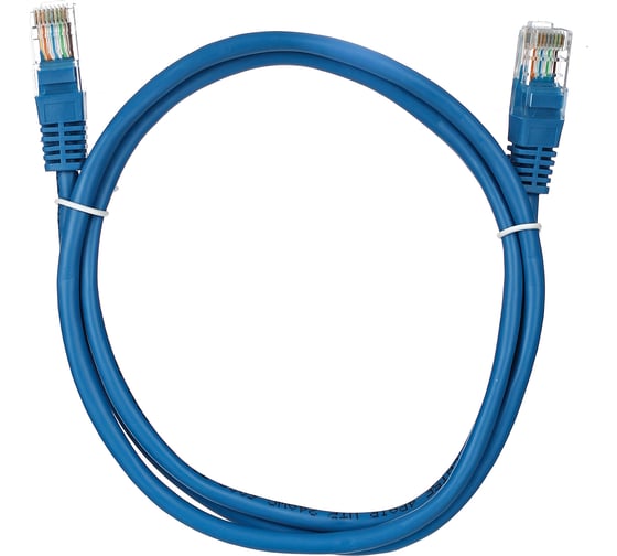 Патчкорд AOpen/Qust литой UTP кат.5е 1м синий ANP511-1M-B