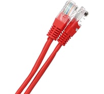 Патчкорд AOpen/Qust литой UTP кат.5е 1м красный ANP511-1M-R