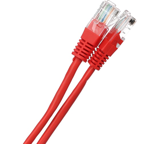 Патчкорд AOpen/Qust литой UTP кат.5е 1м красный ANP511-1M-R