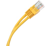 Патчкорд AOpen/Qust литой UTP кат.5е 15м желтый ANP511-15M-Y