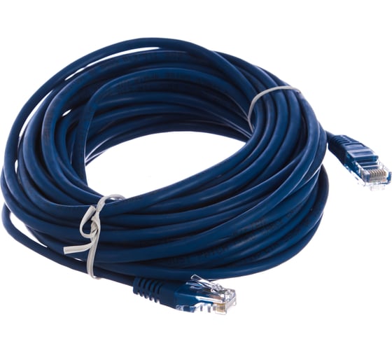 Патчкорд AOpen/Qust литой UTP кат.5е 10м синий ANP511-10M-B