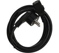 Кабель компьютер-розетка VCOM 220V, угловая евровилка, VDE 3G*1mm2 CE021-CU1.0-1.8M