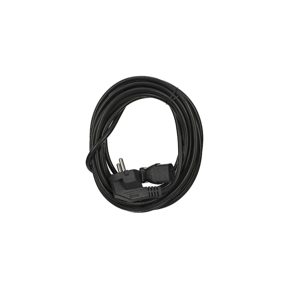 Кабель компьютер-розетка VCOM 220V, угловая евровилка, VDE 3G*0,5mm2 ...
