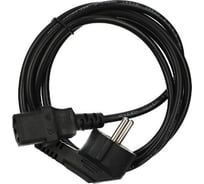 Кабель компьютер-розетка VCOM 220V, угловая евровилка, VDE 3G*0,75mm2 CE021-CU0.75-1.8M