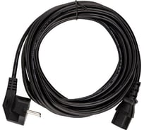 Кабель компьютер-розетка VCOM 220V, угловая евровилка, VDE 3G*0,75mm2 CE021-CU0.75-5M