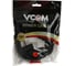 Кабель компьютер-розетка VCOM 220V, угловая евровилка, VDE 3G*0,5mm2 CE021-CU0.5-3M 3