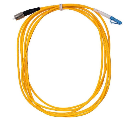 Оптический шнур VCOM LC-FC, UPC, одномодовый, Simplex VSU301-3M 1