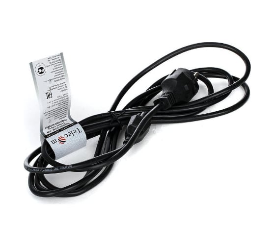 Кабель питания для ноутбуков Telecom 3-pin, с заземлением, 220V, 3,0m TP022-3.0-BK