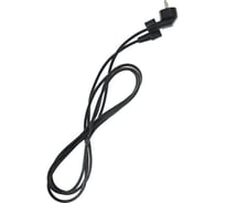 Угловой кабель компьютер-розетка Telecom 220V, 3м, европейский стандарт TP021DA-3-BK