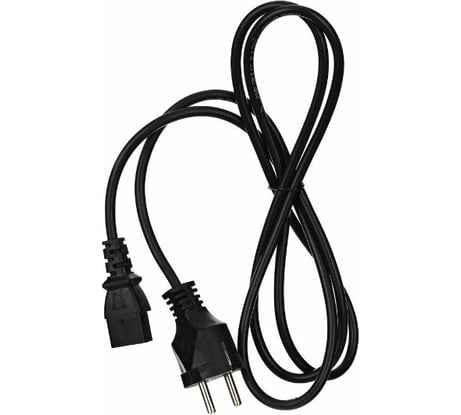 Кабель компьютер-розетка Telecom 220V EU /прямой/ VDE 3GX0,75mm2, медь, TE021-CU0.75-1.8M