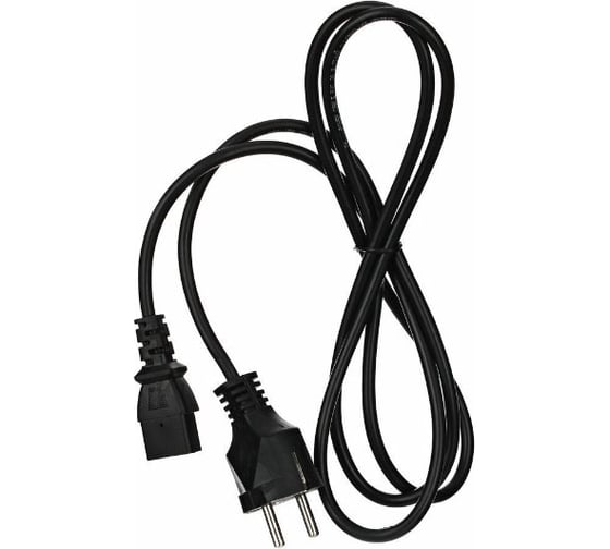 Кабель компьютер-розетка Telecom 220V EU /прямой/ VDE 3GX0,75mm2, медь, TE021-CU0.75-1.8M 1