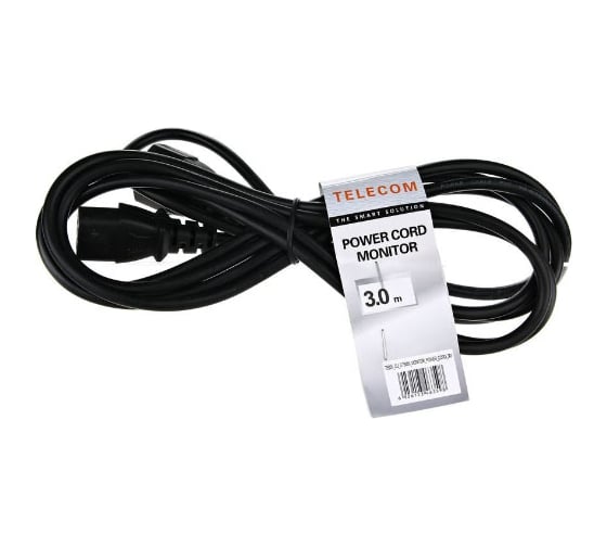 Кабель Telecom UPS-устройство 220V, IEC-320-C13 - C14, VDE 3G0,75mm2 медь TE001-CU0.75-3M