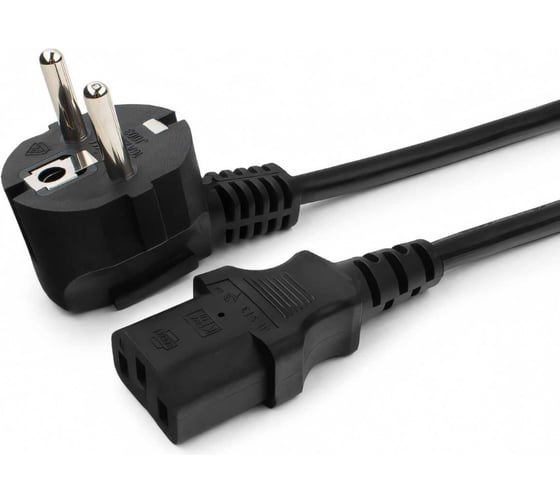 Кабель питания Cablexpert Schuko - C13, 5м, 3x1кв.мм, черный, с заземлением, пакет PC-186-1-5M