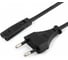 Кабель питания техники Cablexpert CEE 7/16 - C7, 0,5м, VDE, 2-pin, 2х0,75, черный PC-184-VDE-0.5M 2
