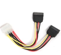 Кабель питания Cablexpert SATA molex 4pin/2xsata 15pin, на 2 устройства, 15см, пакет CC-SATA-PSY 16206437