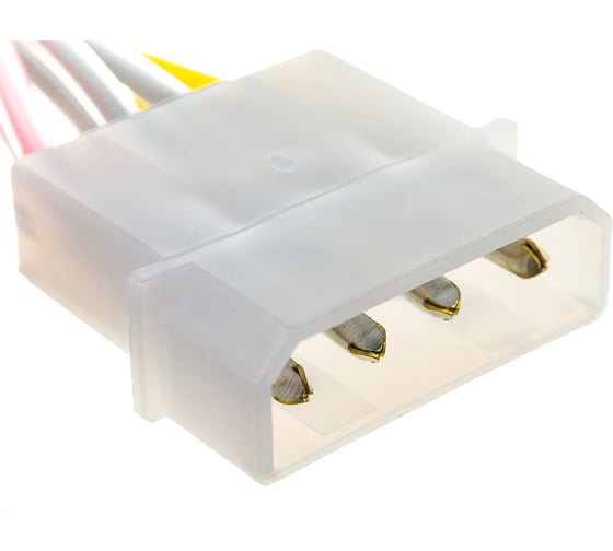 Кабель питания Cablexpert SATA molex 4pin/2xsata 15pin, на 2 устройства, 15см, пакет CC-SATA-PSY