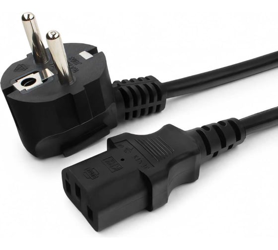 Кабель питания Cablexpert Schuko-C13, 10м, 3x1кв.мм, черный, с заземлением, пакет PC-186-1-10M