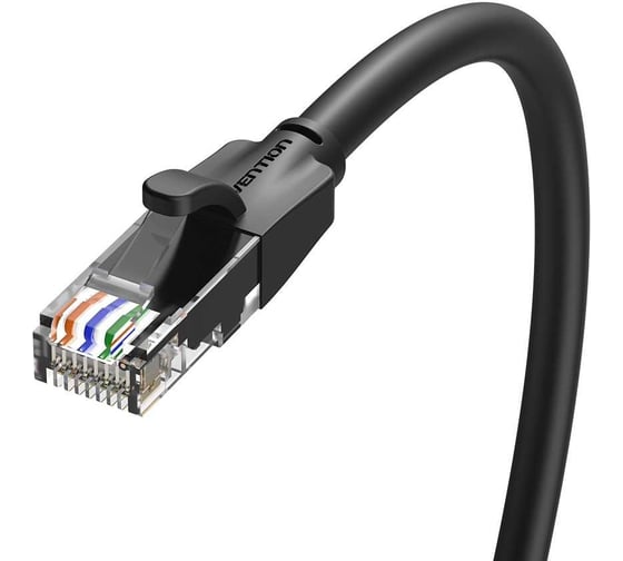 Патч-корд прямой VENTION UTP cat.6 RJ45 - 10м. Черный IBEBL