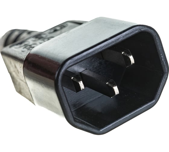 Кабель питания Cablexpert, 15 см, C14 - евророзетка, PC-SFC14M-01