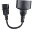 Кабель питания Cablexpert, 15 см, C14 - евророзетка, PC-SFC14M-01 4