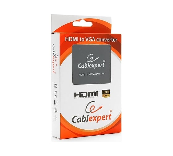 Конвертер HDMI-VGA Cablexpert,  HD19FxHD15F, DSC-HDMI-VGA-001