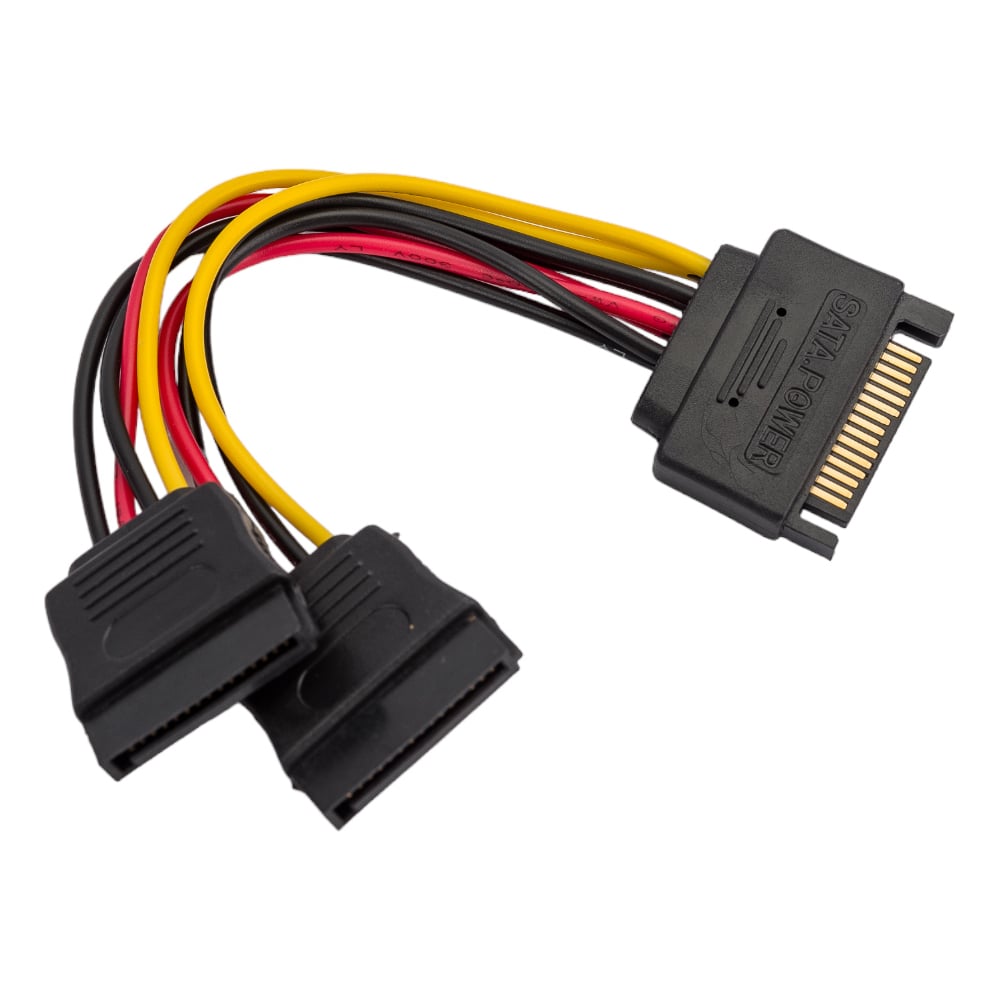 Кабель питания Cablexpert SATA 15pin /2x15pin, на 2 SATA устройства ...