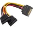 Кабель питания Cablexpert SATA 15pin /2x15pin, на 2 SATA устройства, 15см CC-SATAM2F-01 1