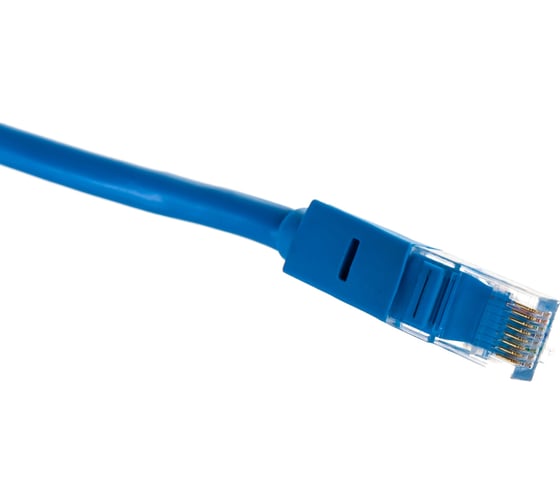 Быстрый LAN кабель для интернета GCR 3.0m, синий, литой LNC601-3.0m