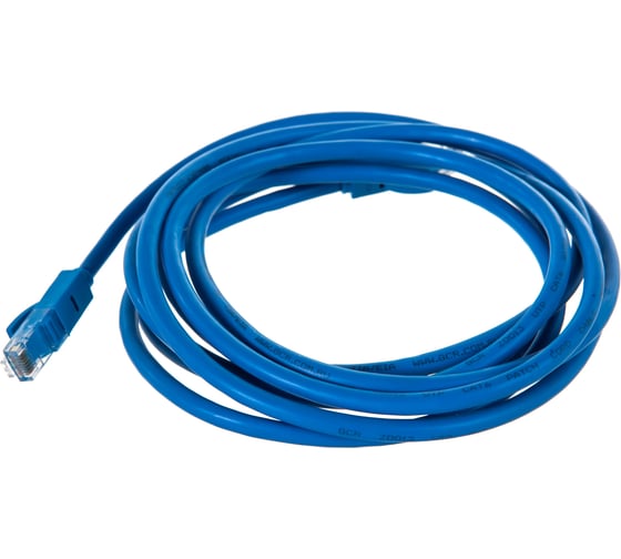 Быстрый LAN кабель для интернета GCR 3.0m, синий, литой LNC601-3.0m