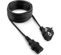 Кабель питания Cablexpert Schuko-C13, 4.5м, 6А, черный, с заземлением PC-186-15