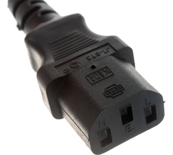 Кабель питания Cablexpert Schuko-C13, 3.0м, 6А, черный, с заземлением PC-186-10