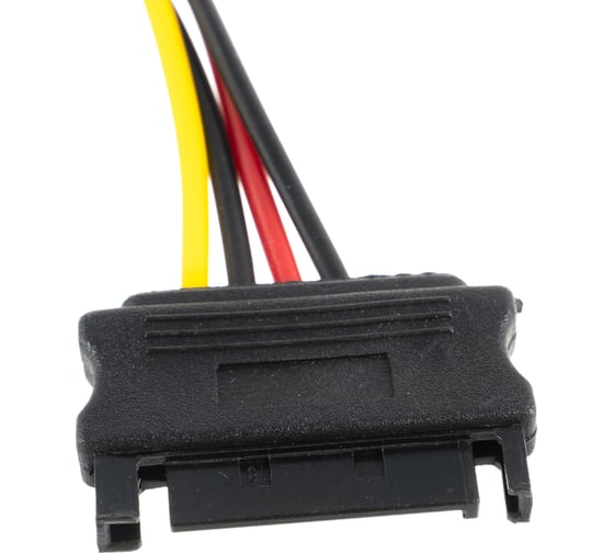 Кабель питания Cablexpert SATA 15см, sata 15pin/molex 4pin, медн.проводник, пакет, CC-SATA-PS-M